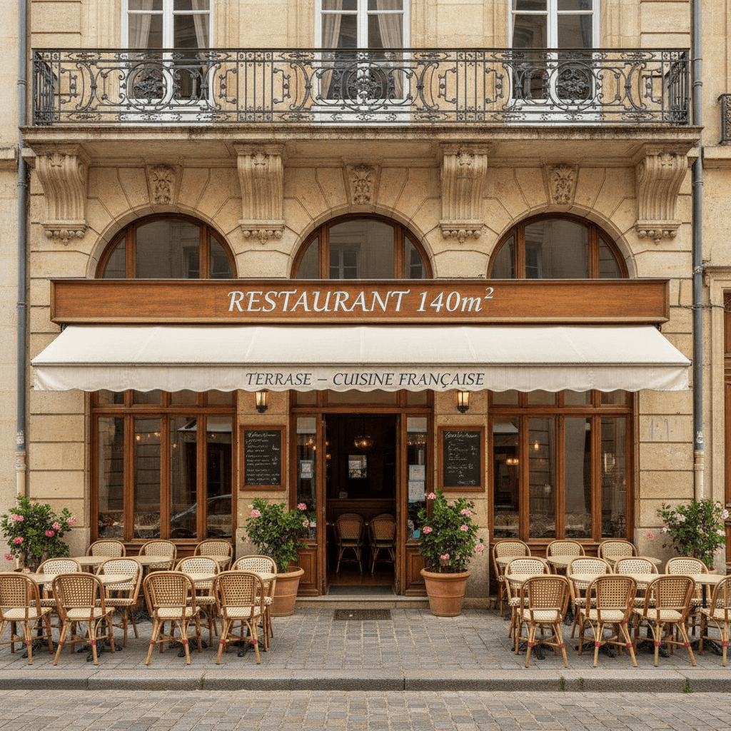 Restaurant 140m² à Mont-De-Marsan : terrasse - licence IV