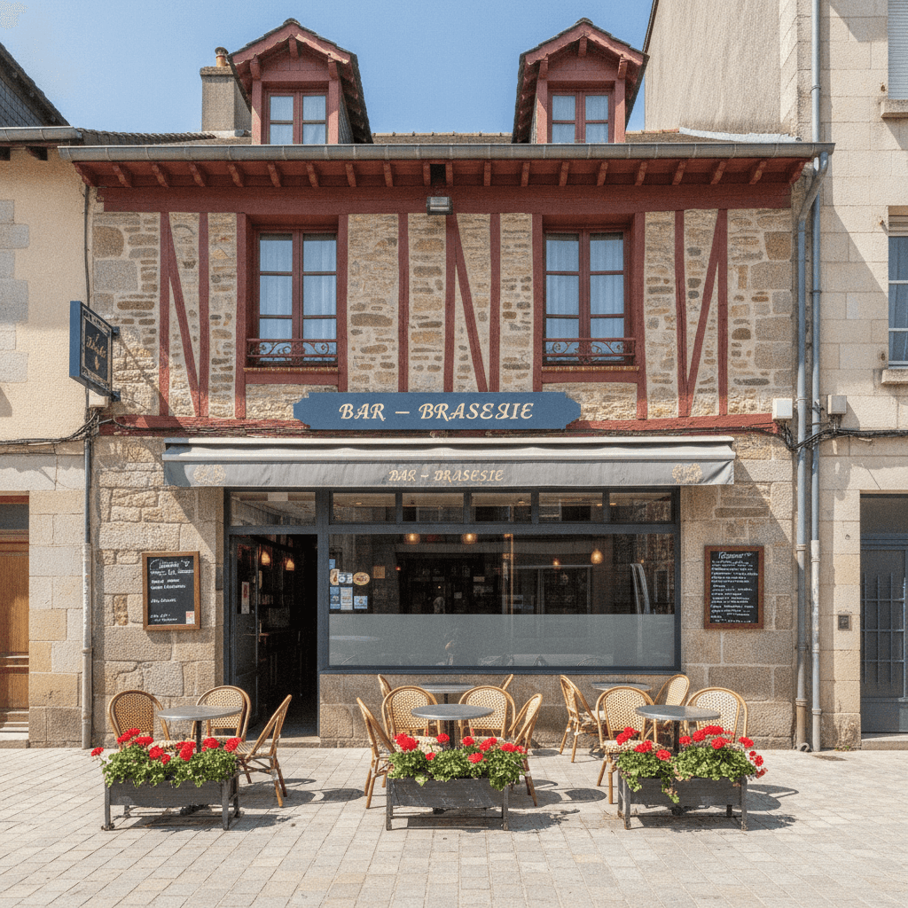 Bar-brasserie 300m² à Bayonne : terrasse - licence IV