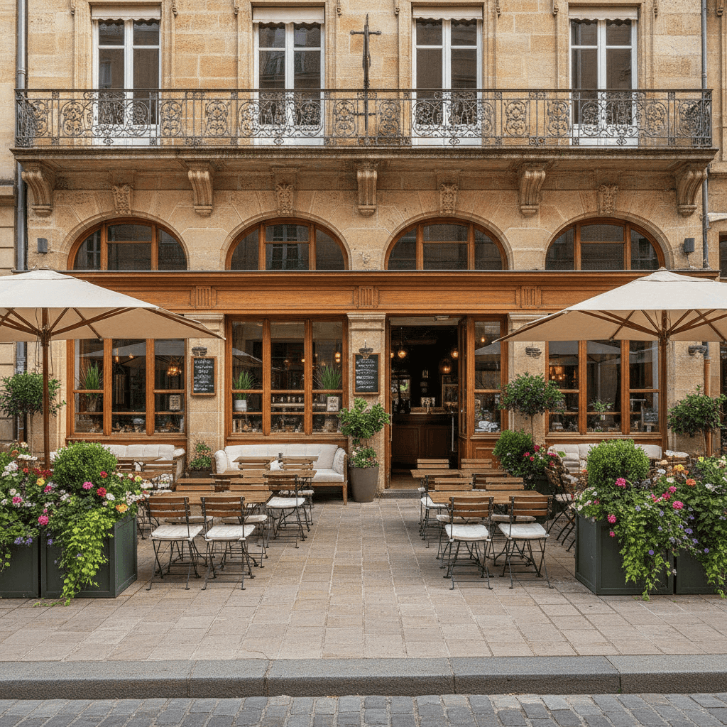 Bar-brasserie 254m² à Metz : terrasse - licence IV
