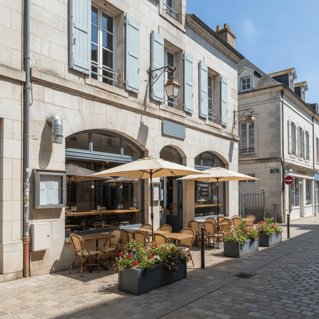 Restaurant à La Rochelle : terrasse - extraction