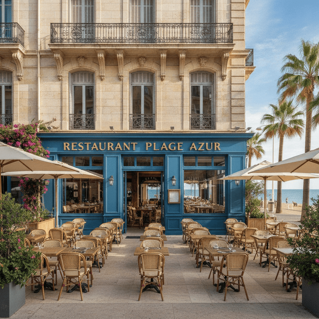 Restaurant 1500m² à Cannes : terrasse - licence IV - Image 1