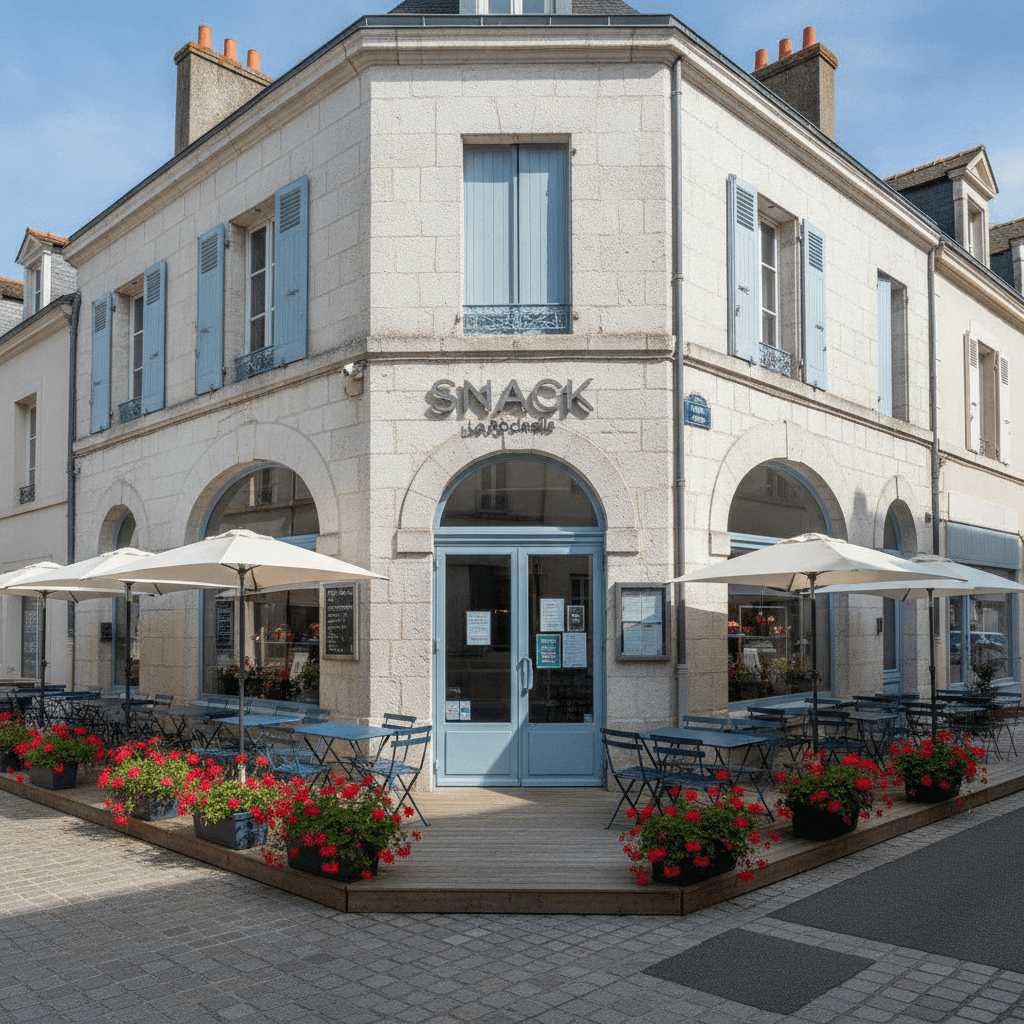 Snack 120m² à La Rochelle : terrasse