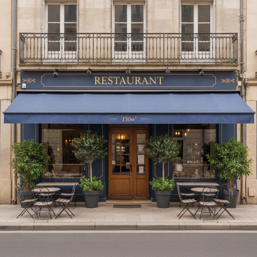 Restaurant 130m² à Montpellier : terrasse - Image 1