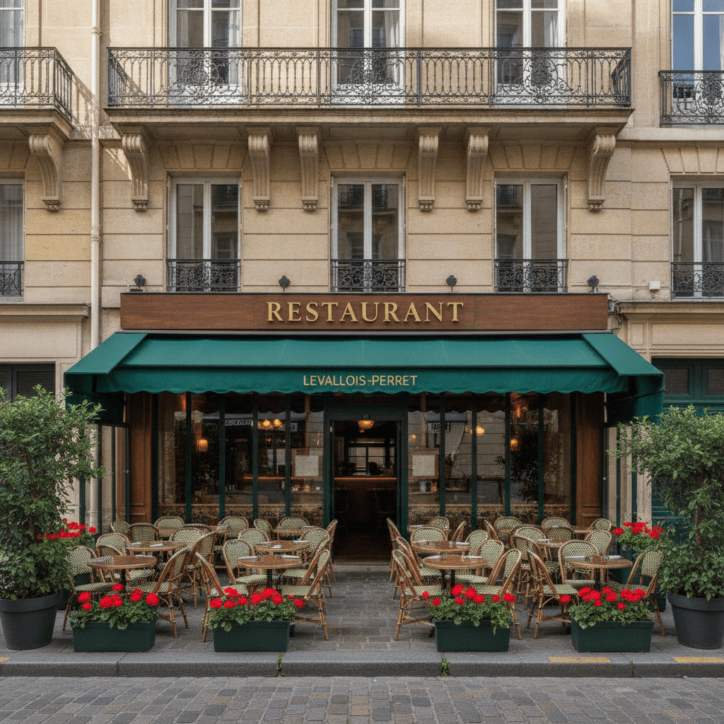 Restaurant 60 couverts à Levallois-Perret : terrasse - extraction - Image 1
