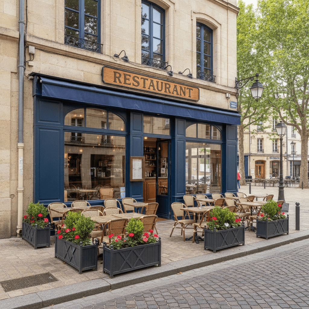 Restaurant 170m² à Bordeaux : terrasse - licence IV