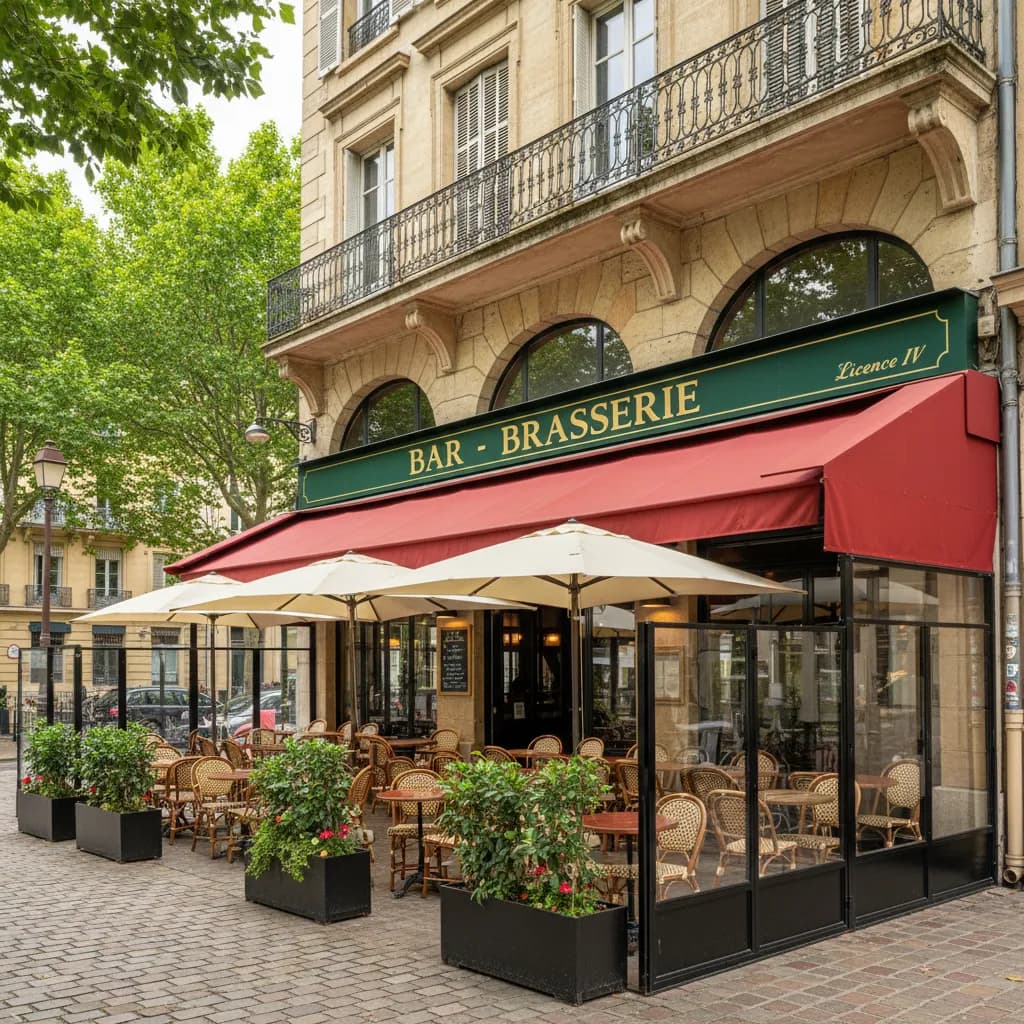 Bar-brasserie 180m² à Lyon : terrasse - licence IV - Image 1
