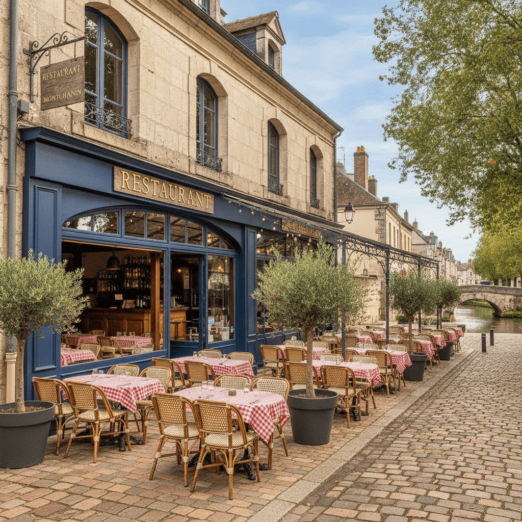 Restaurant 200m² à Montchanin : terrasse - licence IV - Image 1