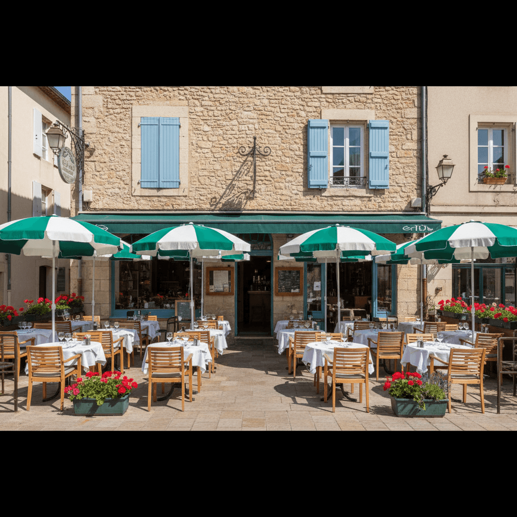 Restaurant à Perpignan : terrasse - extraction - Image 1