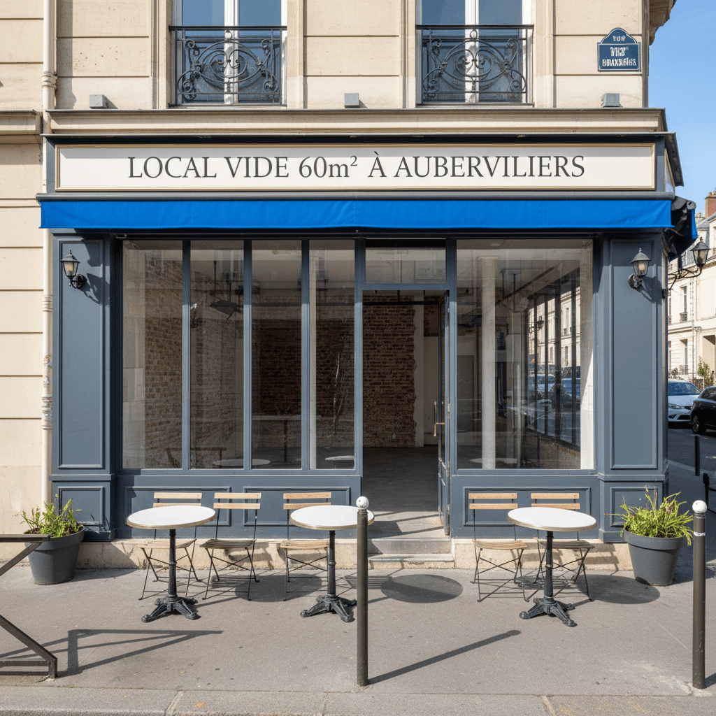 Local vide 60m² à Aubervilliers - Image 1