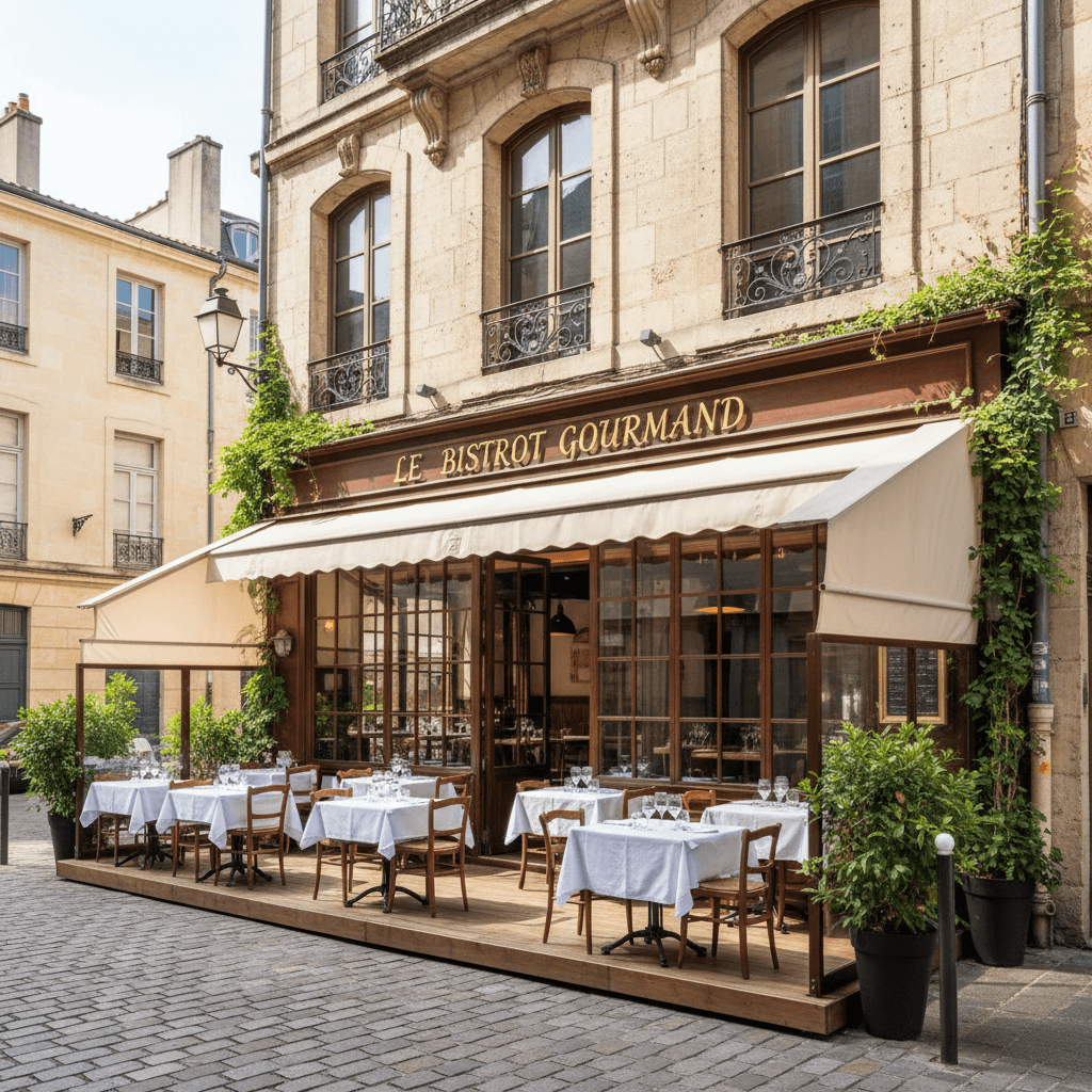 Restaurant à Bordeaux : terrasse - licence IV