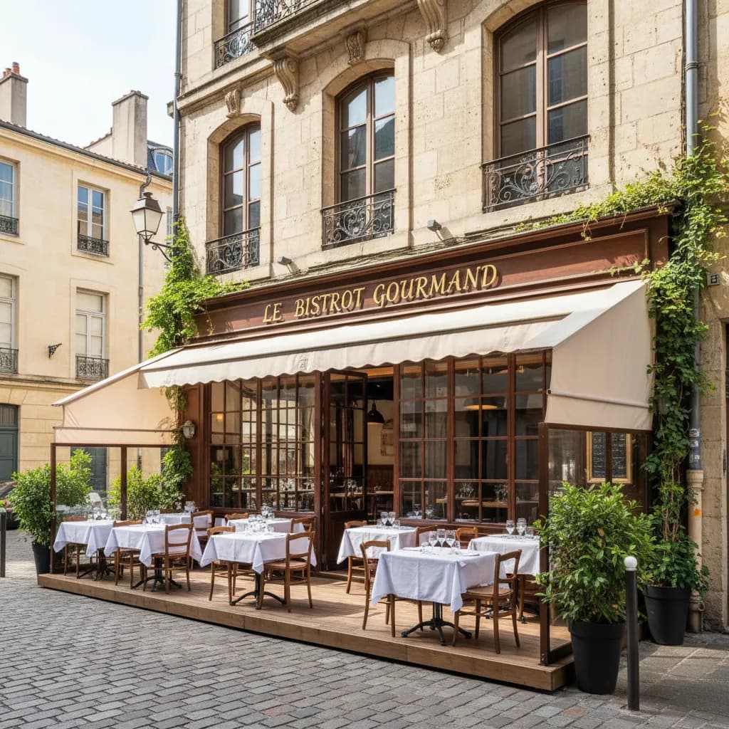 Restaurant à Bordeaux : terrasse - licence IV - Image 1