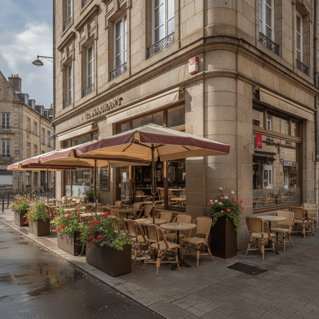 Restaurant 55m² à Rennes : terrasse - licence IV - Image 1