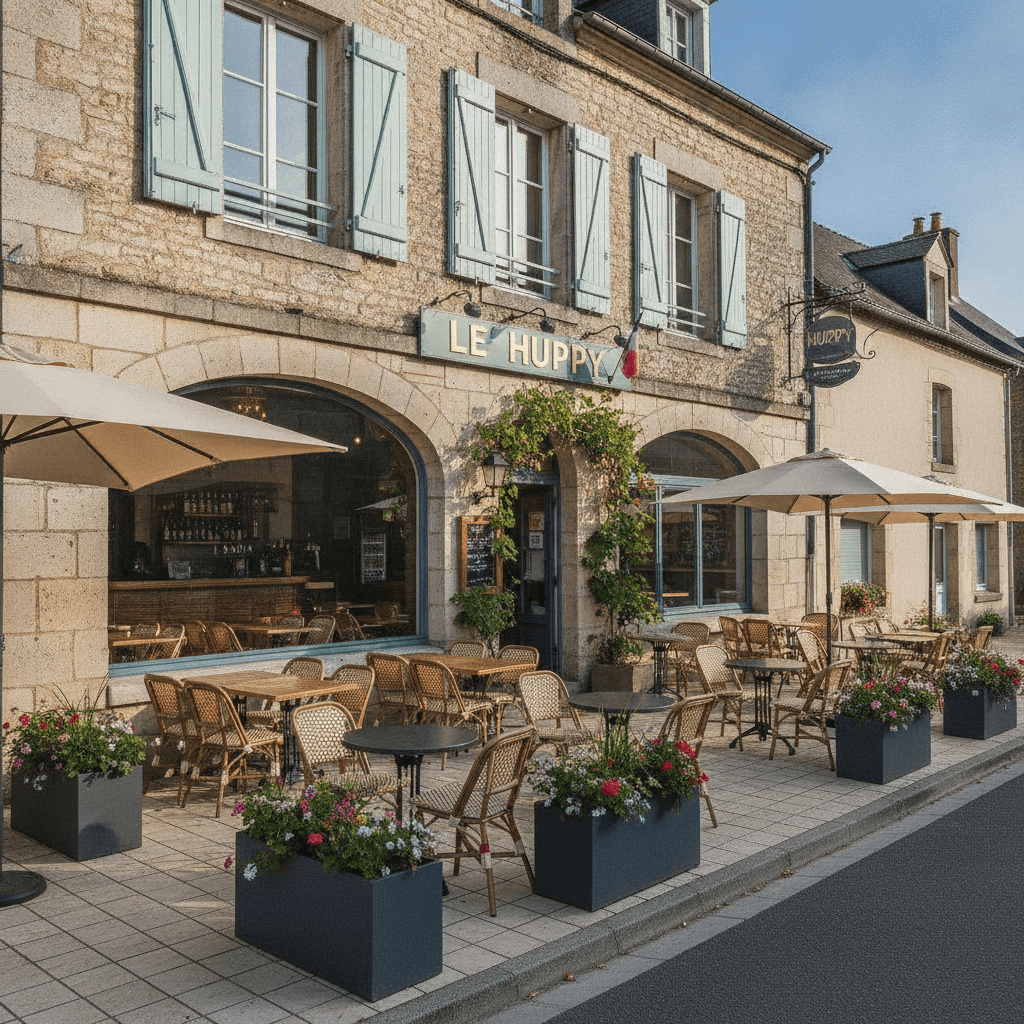 Bar-brasserie 286m² à Huppy : terrasse - licence IV - Image 1