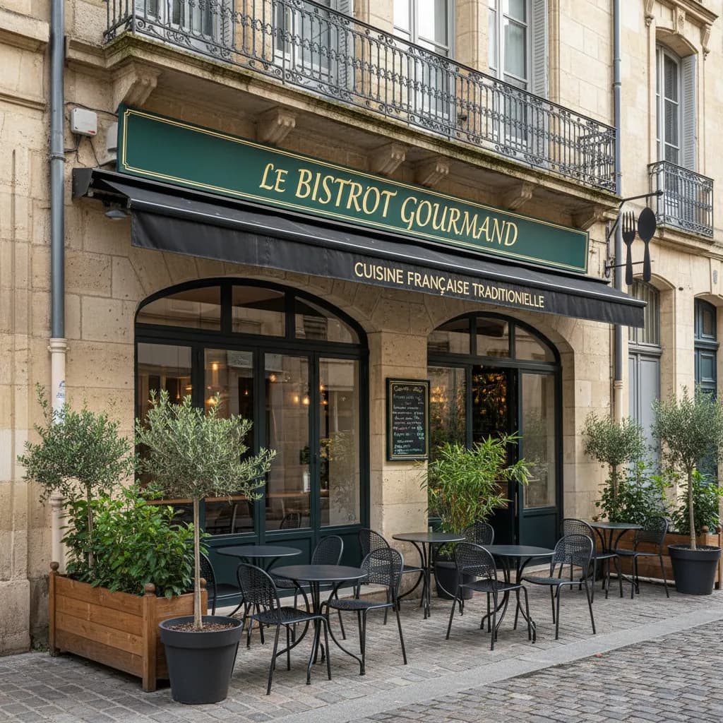 Restaurant 110m² à Bordeaux : terrasse - cuisine équipée - Image 1