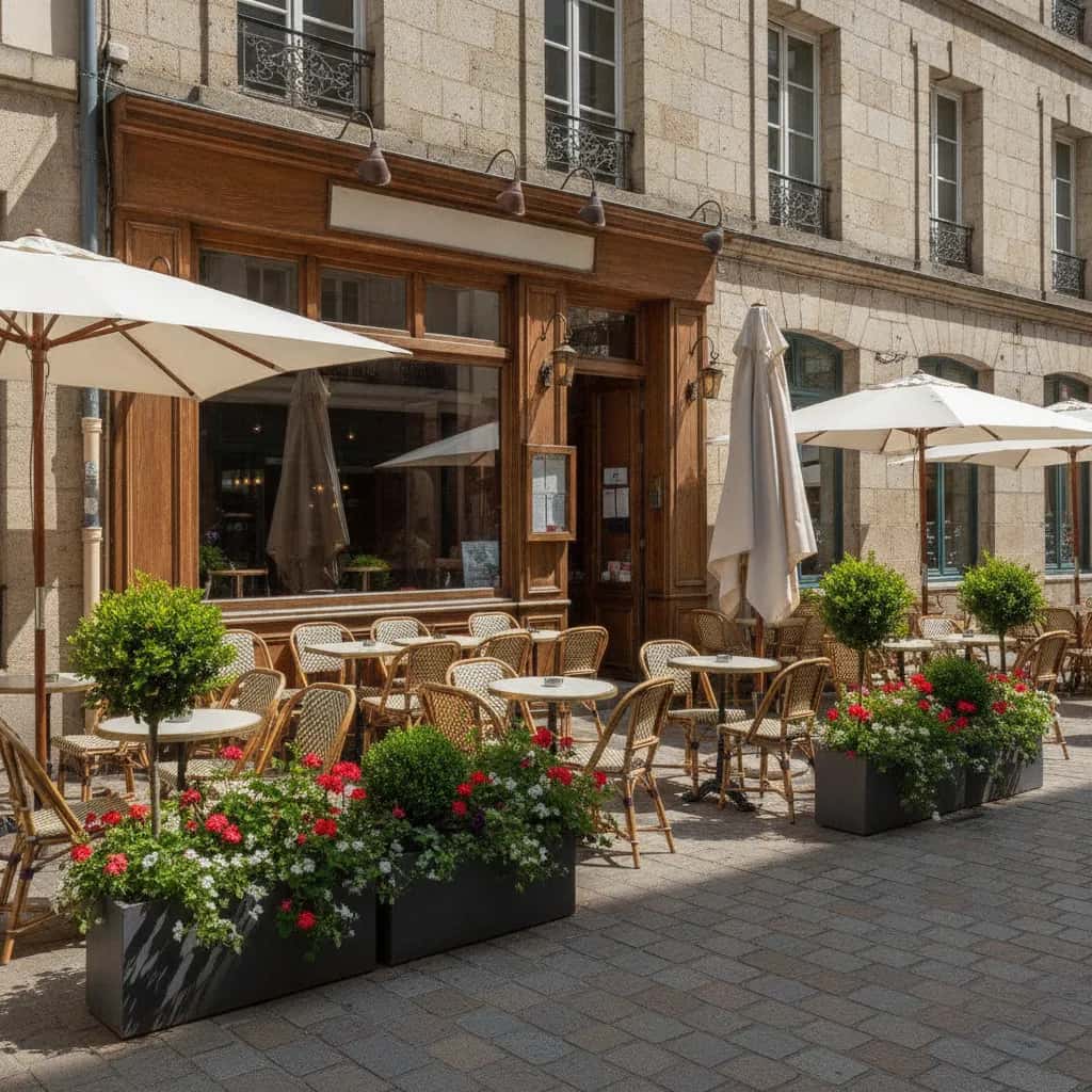 Restaurant 70m² à Nantes : terrasse - licence IV