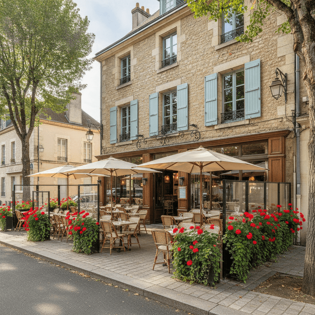 Restaurant 115m² à Senlis : terrasse - licence IV