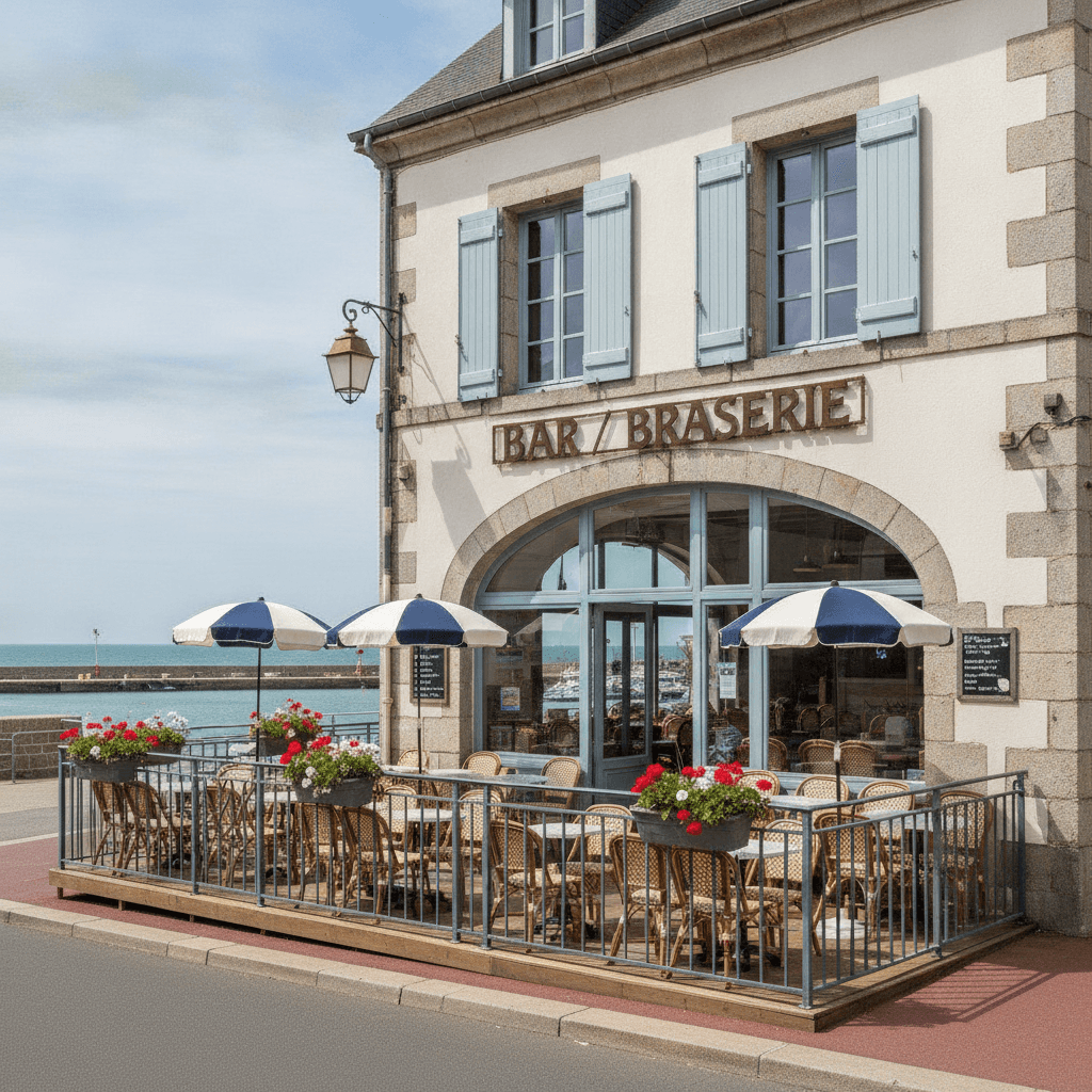 Bar-brasserie 186m² à Saint-Pierre-D'Oléron : terrasse - licence IV - Image 1