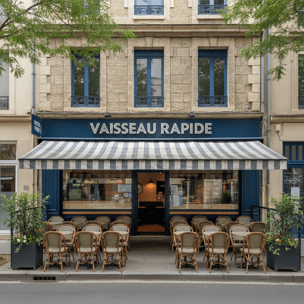Fast-food 40 couverts à Lyon : terrasse - licence IV