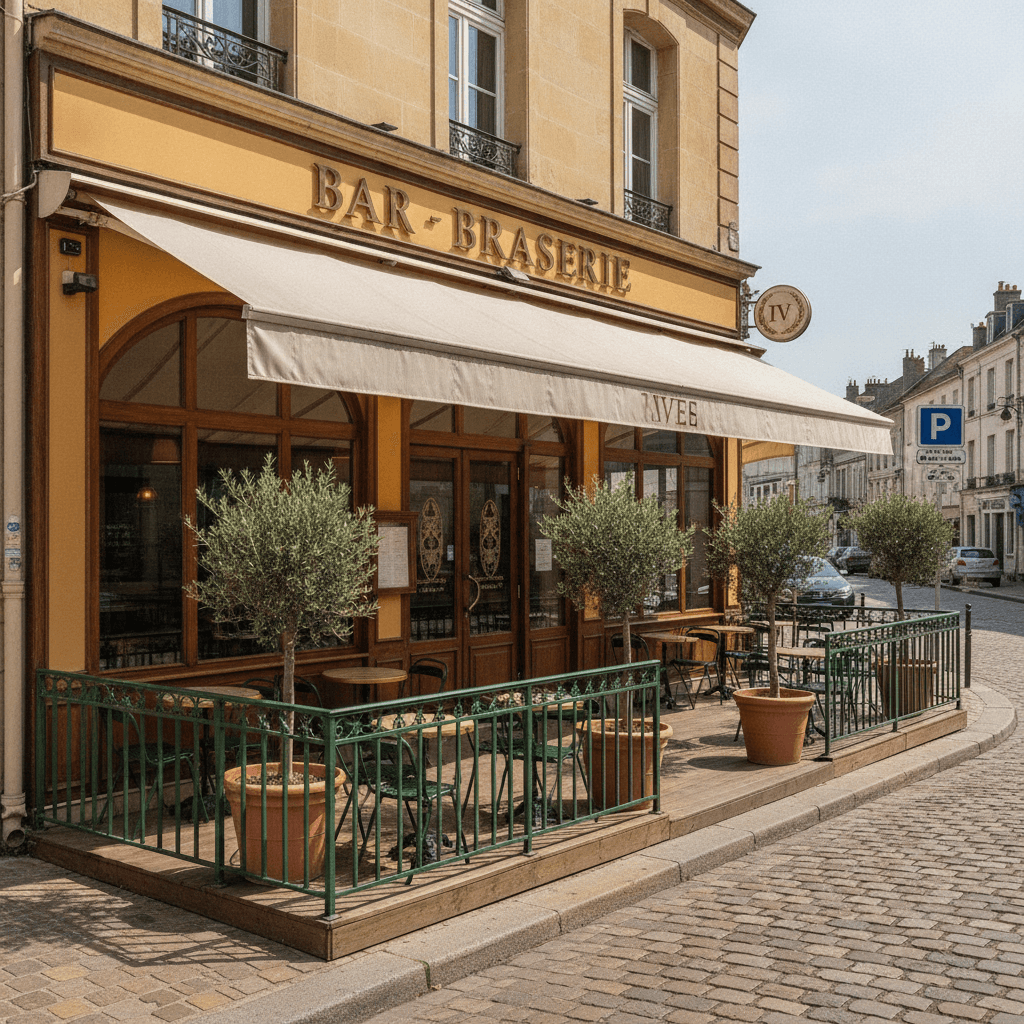 Bar-brasserie à La Roche-Sur-Yon : terrasse - licence IV