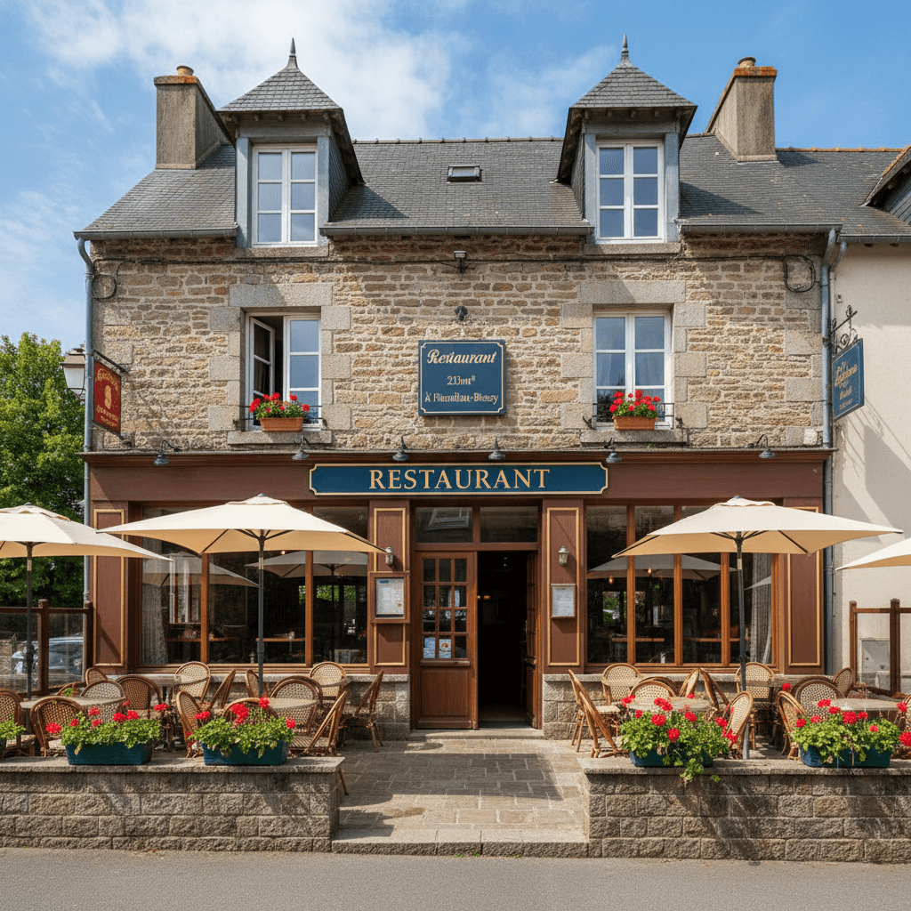 Restaurant 213m² à Pluméliau-Bieuzy : terrasse - licence IV - Image 1
