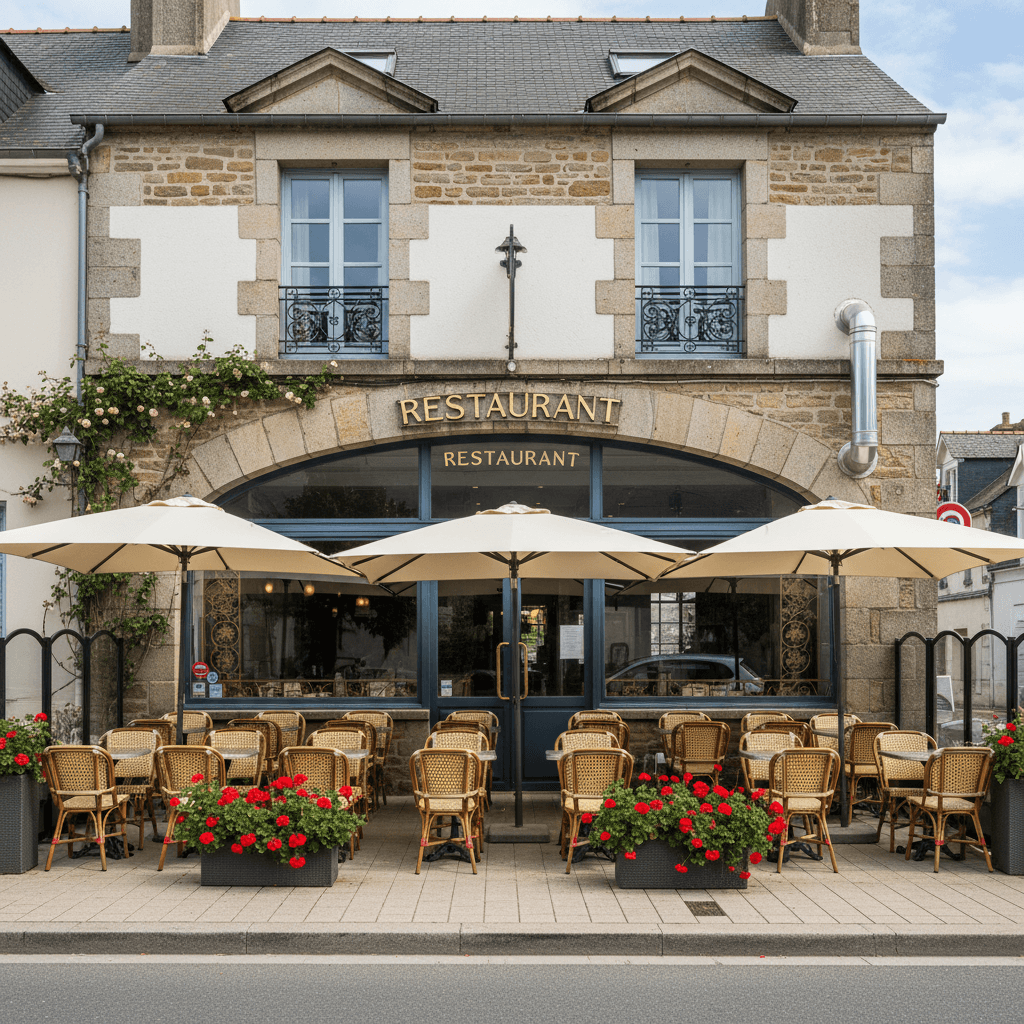 Restaurant à Guipavas : terrasse - extraction - Image 1