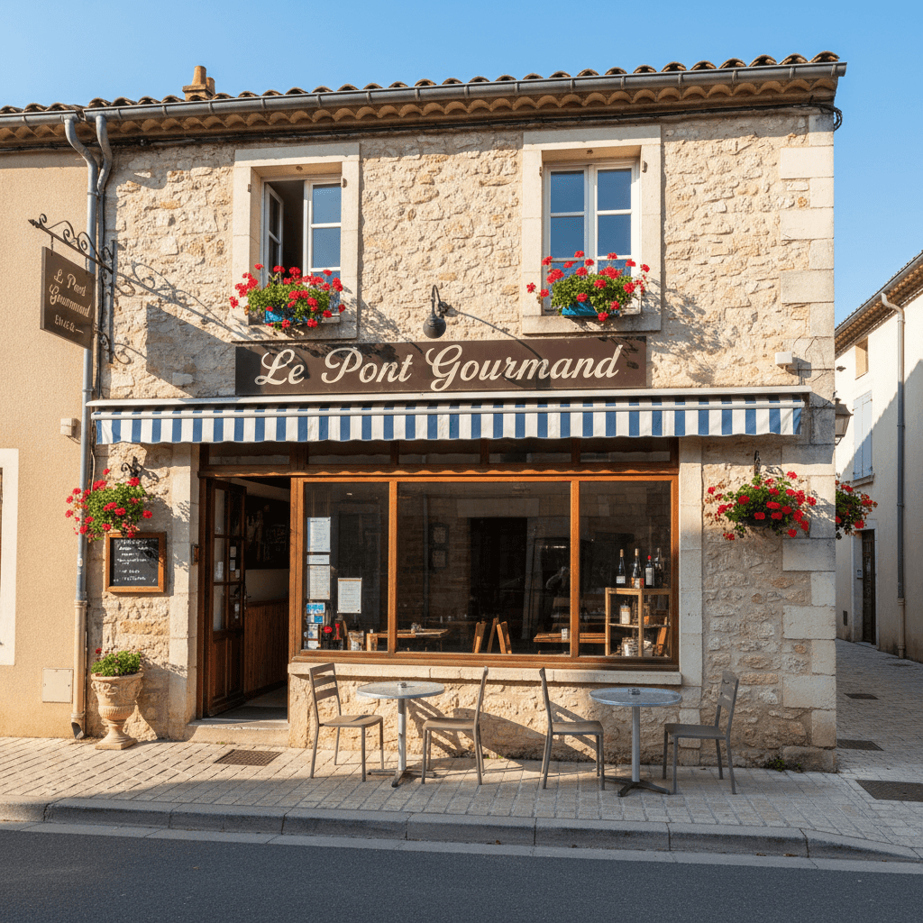 Restaurant 70m² à Remoulins : terrasse - licence IV - Image 1