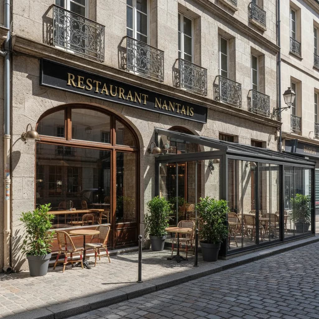 Restaurant à Nantes : terrasse - cuisine équipée - Image 1