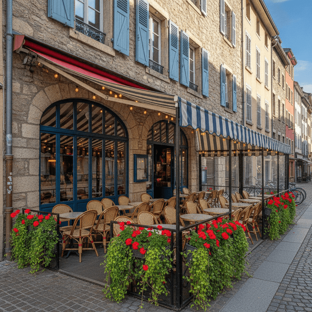 Restaurant 75m² à Annecy : terrasse - licence IV