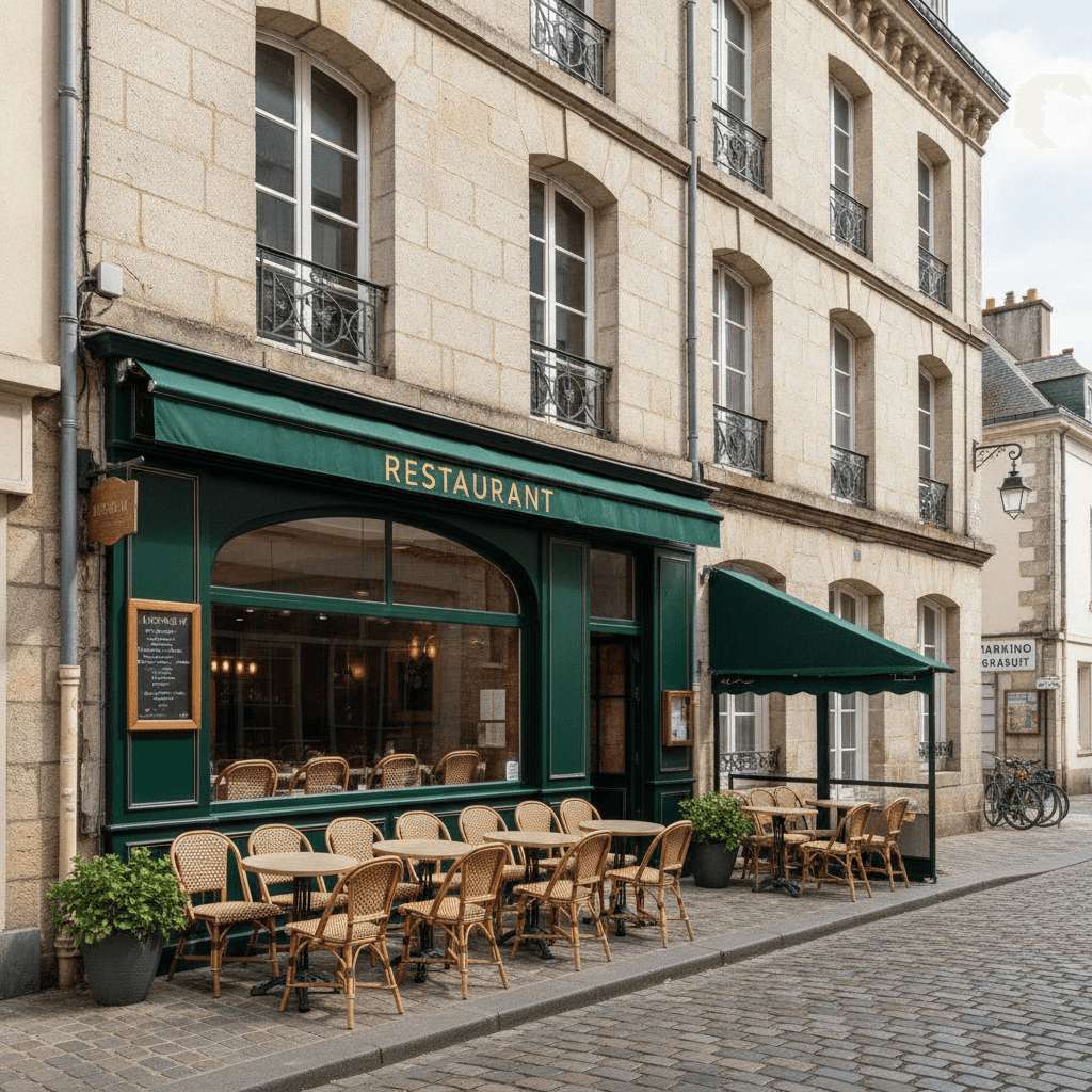Restaurant à Saint-Brieuc : terrasse - licence IV - Image 1