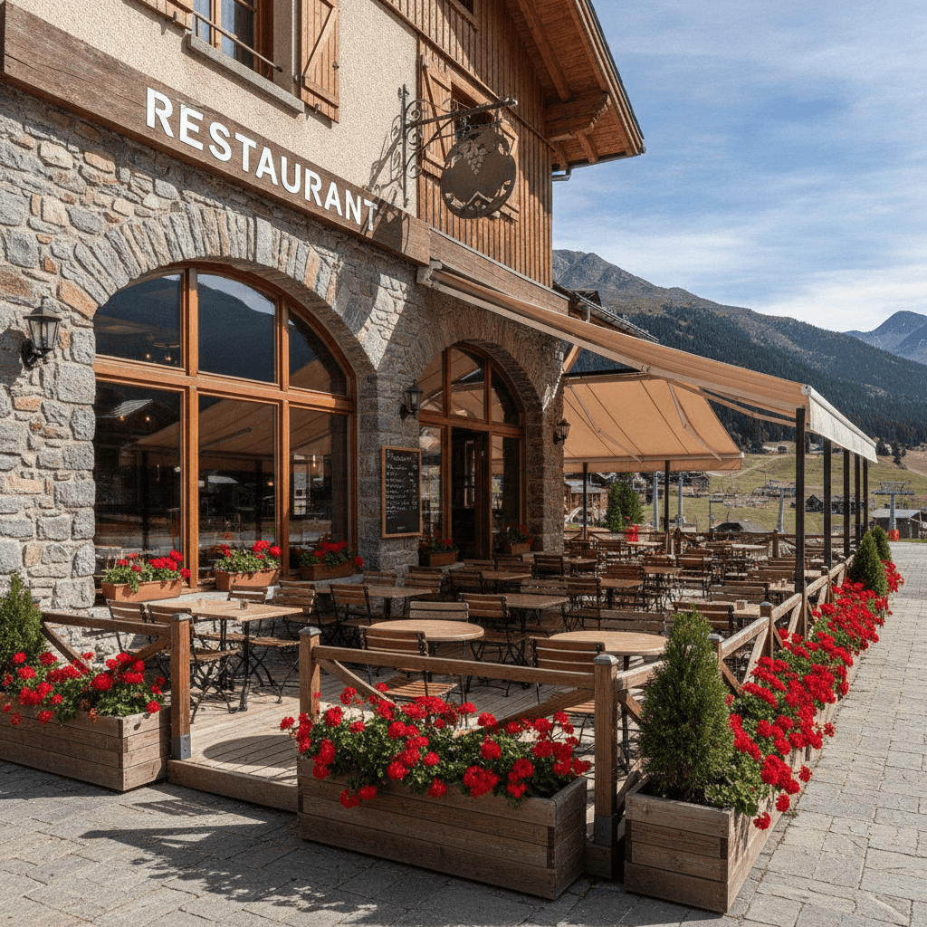 Restaurant à Saint François Longchamp : terrasse - licence IV