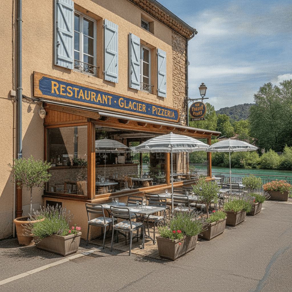 Restaurant 240m² à Saint-Martin-D'Ardèche : terrasse - licence IV - Image 1