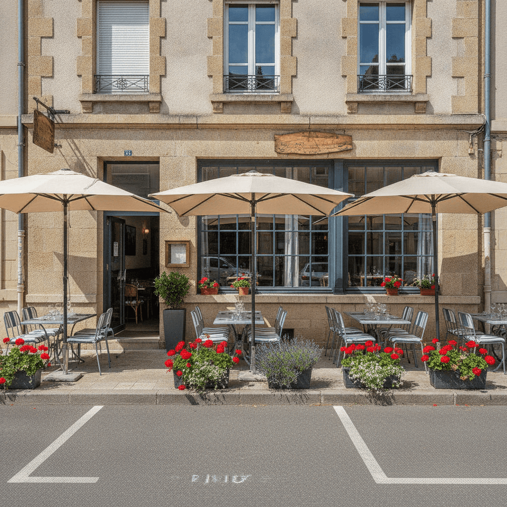 Restaurant 140m² à Tassin-La-Demi-Lune : terrasse - extraction