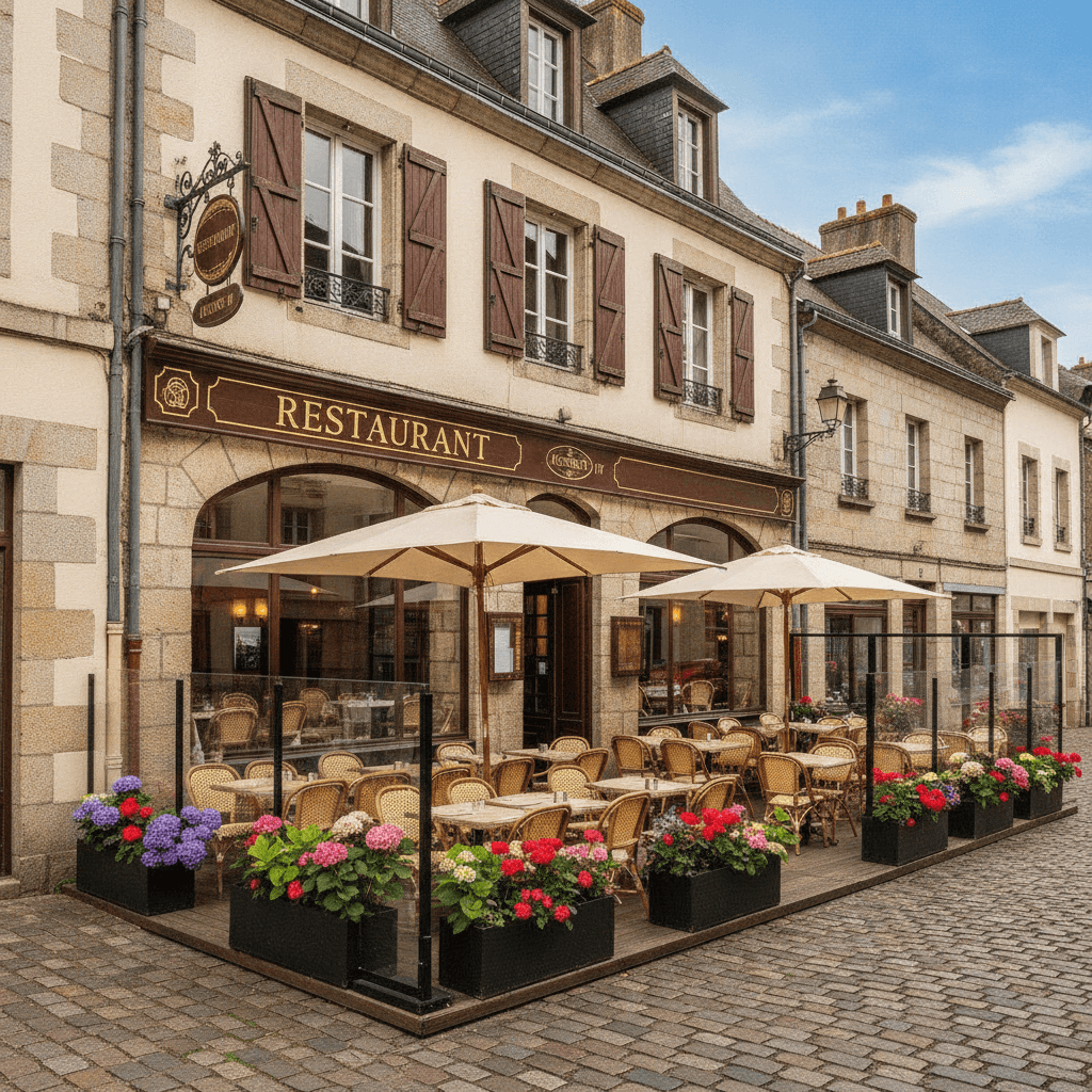 Restaurant à Quimper : terrasse - licence IV
