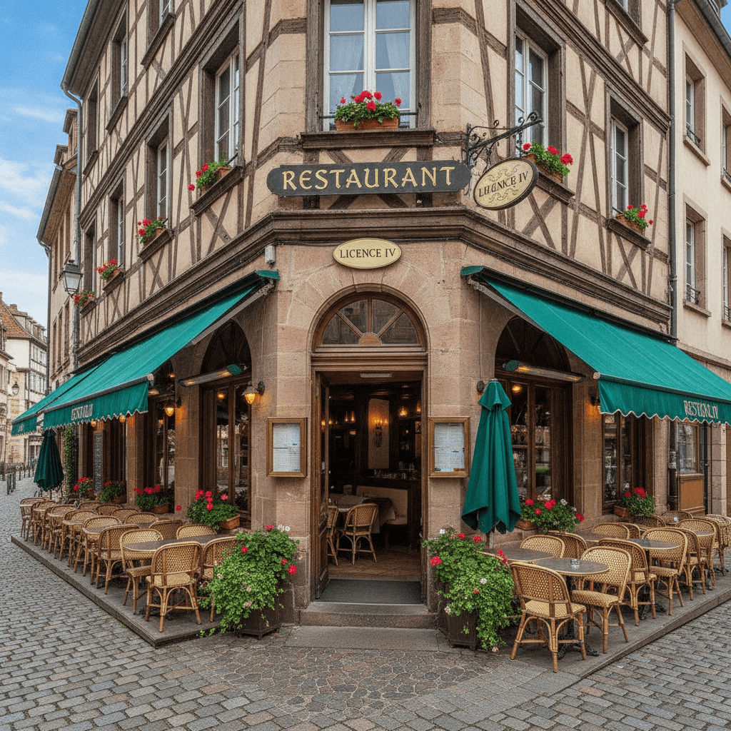 Restaurant 350m² à Strasbourg : terrasse - licence IV