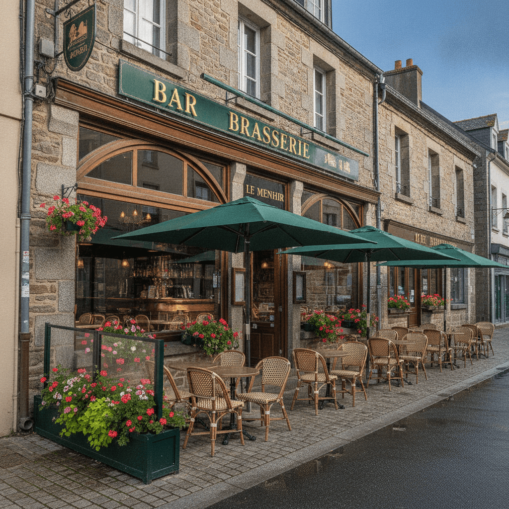 Bar-brasserie 80m² à Guingamp : licence IV - parking - Image 1