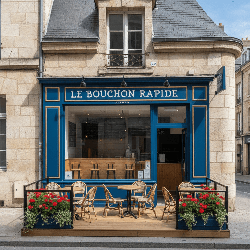 Fast-food à Nantes : terrasse - licence IV - Image 1