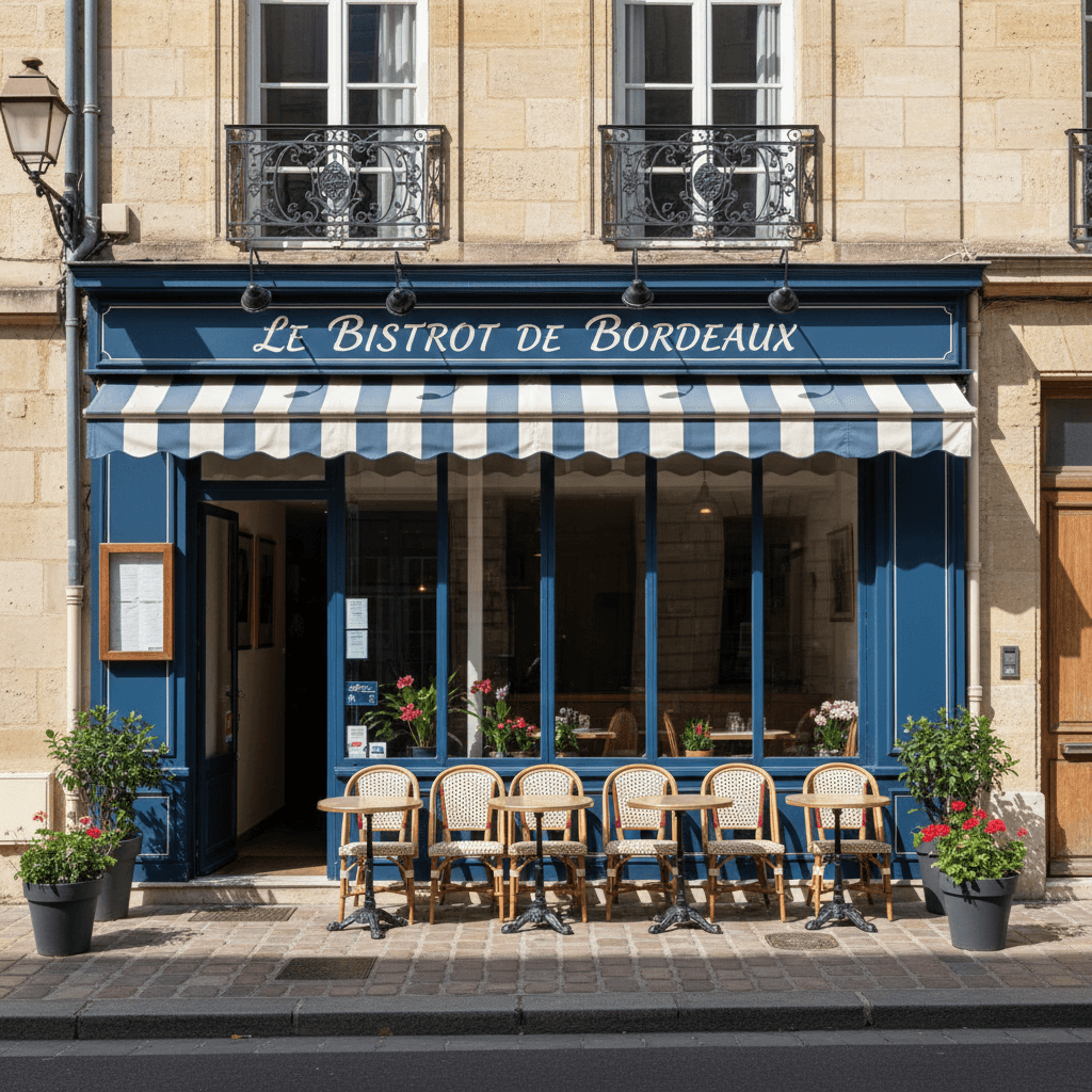 Restaurant à Bordeaux : terrasse - extraction