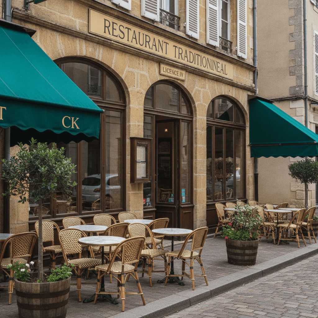 Restaurant 90m² à Clamecy : terrasse - licence IV - Image 1