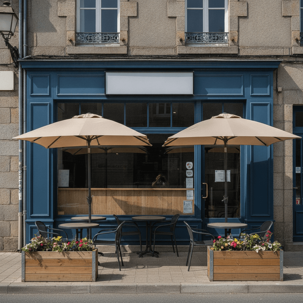 Fast-food 110m² à Loudéac : terrasse - licence IV