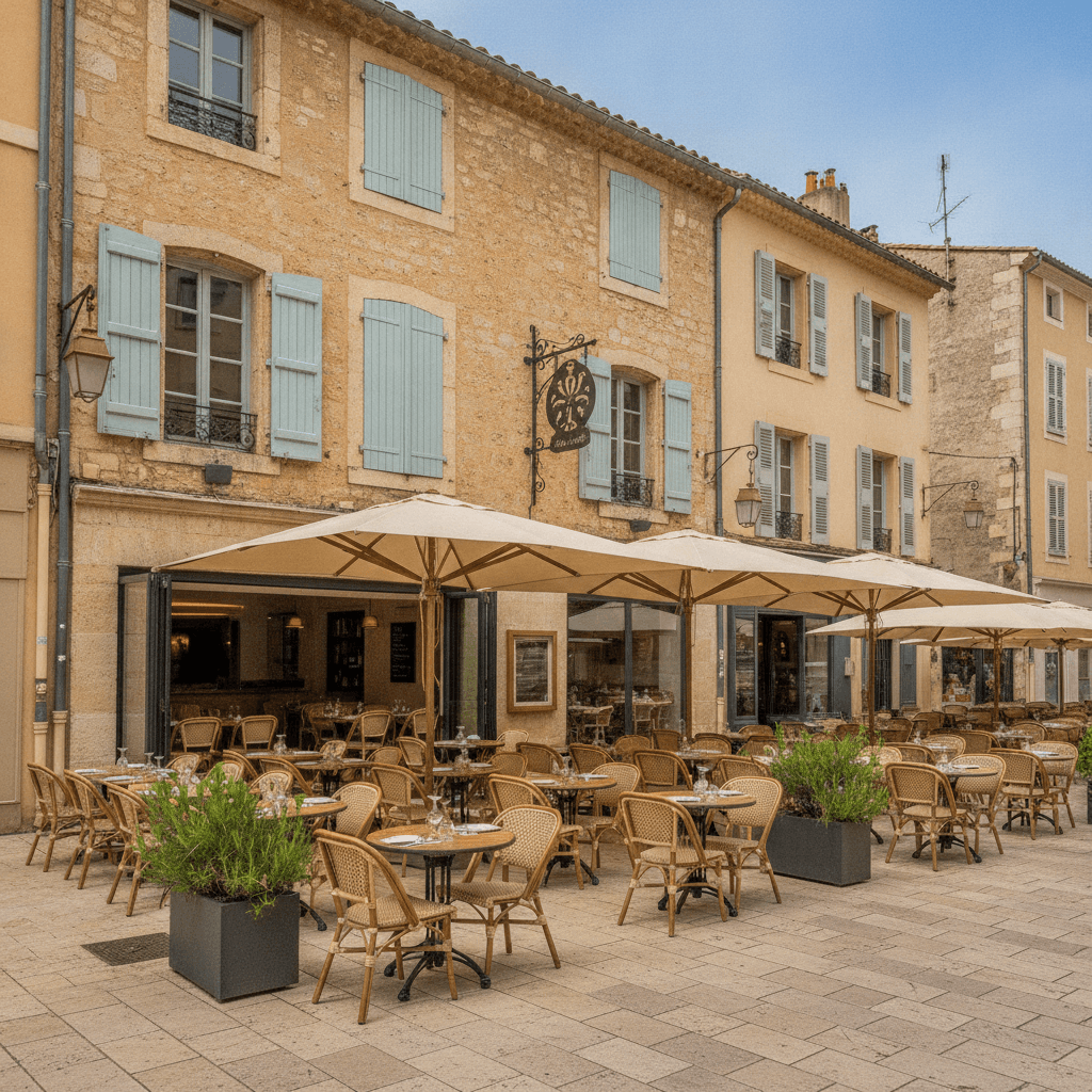 Restaurant 55m² à Aix-En-Provence : terrasse - licence IV