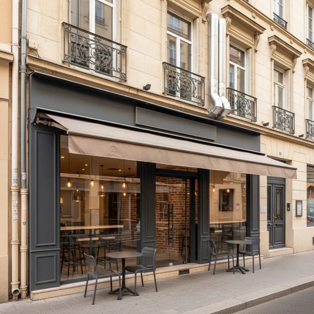Fast-food 70m² à Lyon : terrasse - extraction - Image 1
