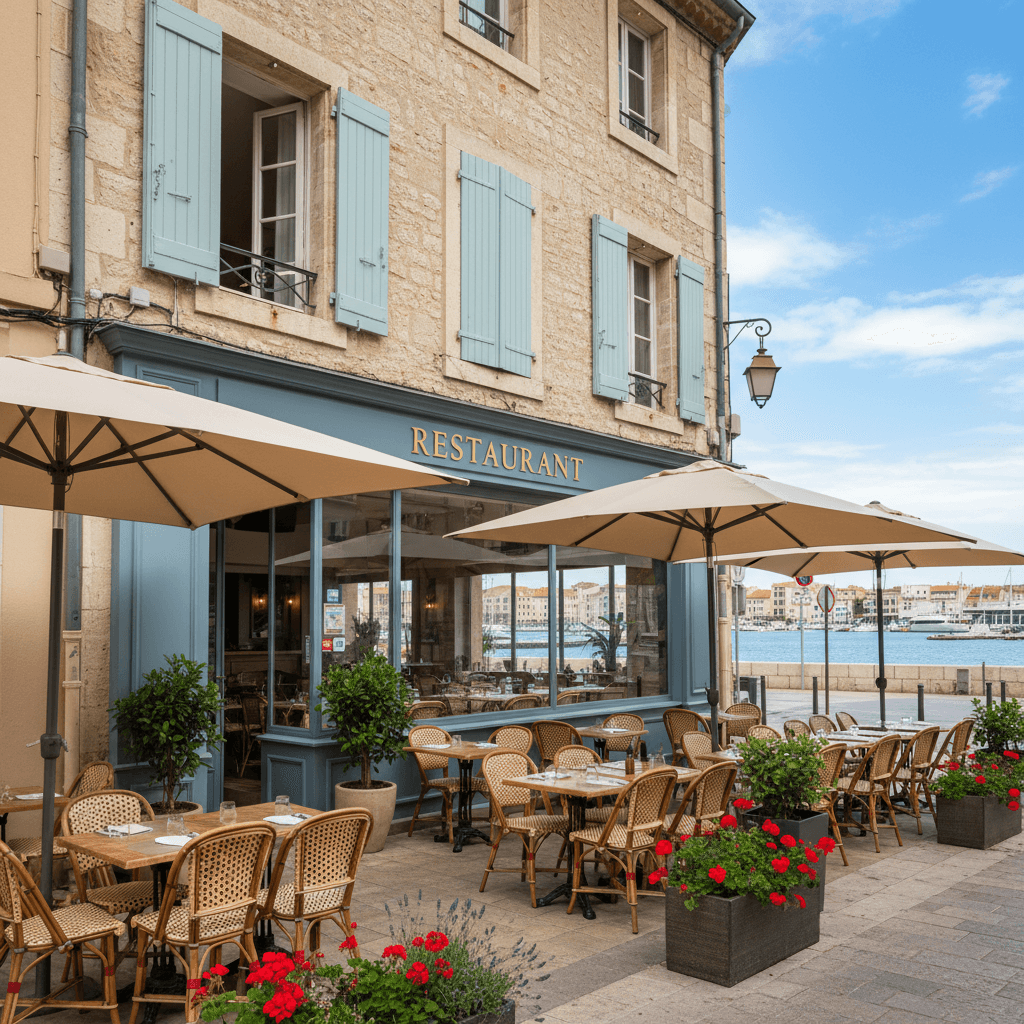 Restaurant 130m² à Sète : terrasse - extraction - Image 1