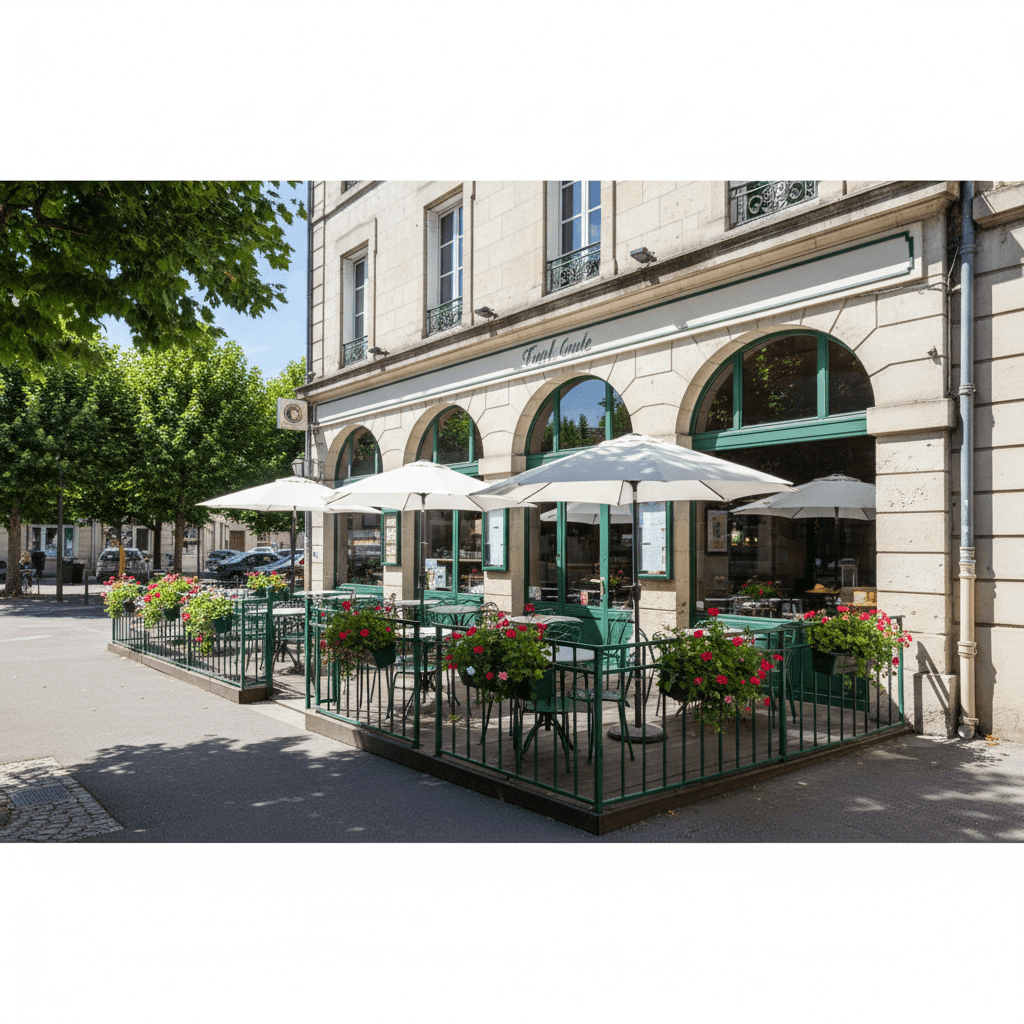 Fast-food à Limoges : terrasse