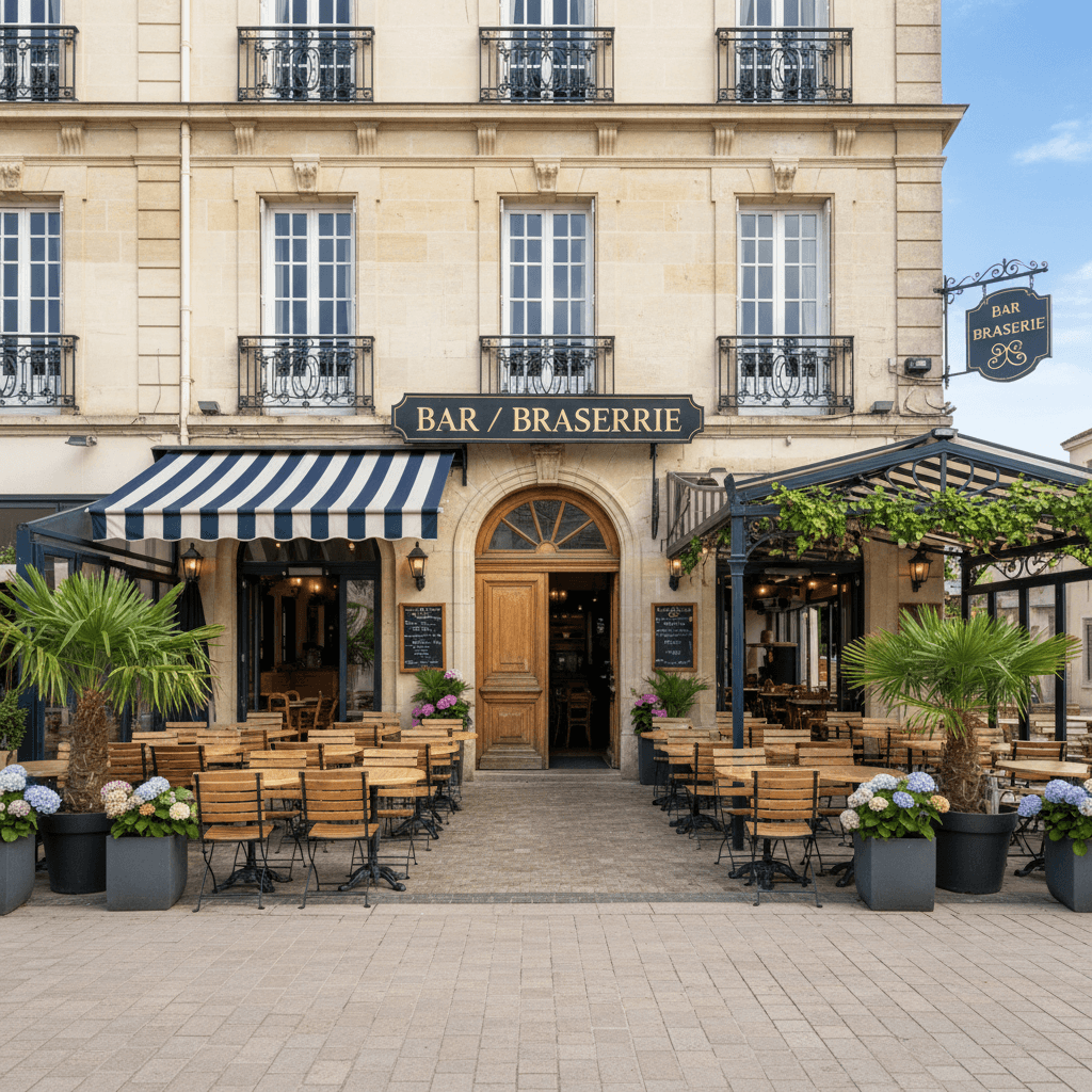 Bar-brasserie 198m² à Arcachon : terrasse - licence IV - Image 1