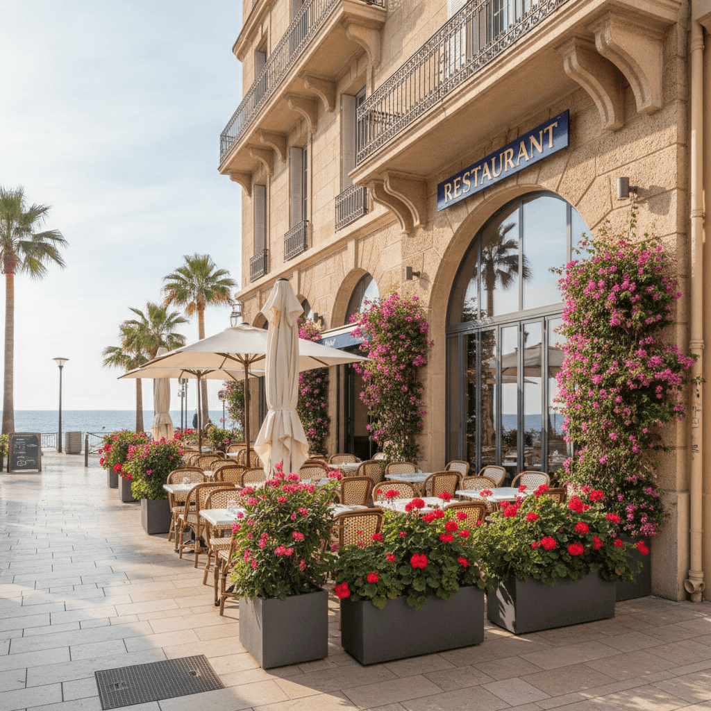 Restaurant 260m² à Cannes : terrasse - licence IV - Image 1