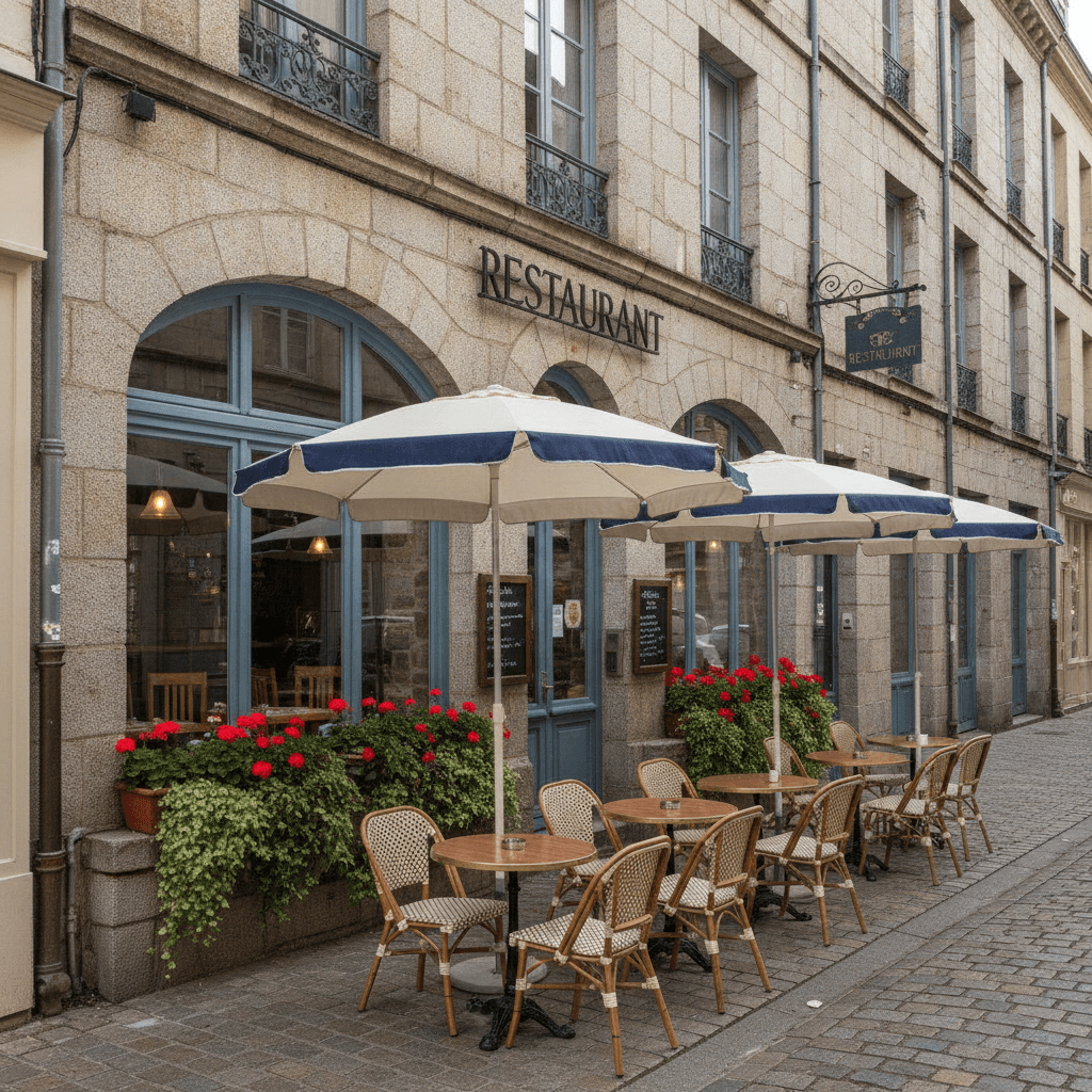 Restaurant à Nantes : terrasse - extraction - Image 1