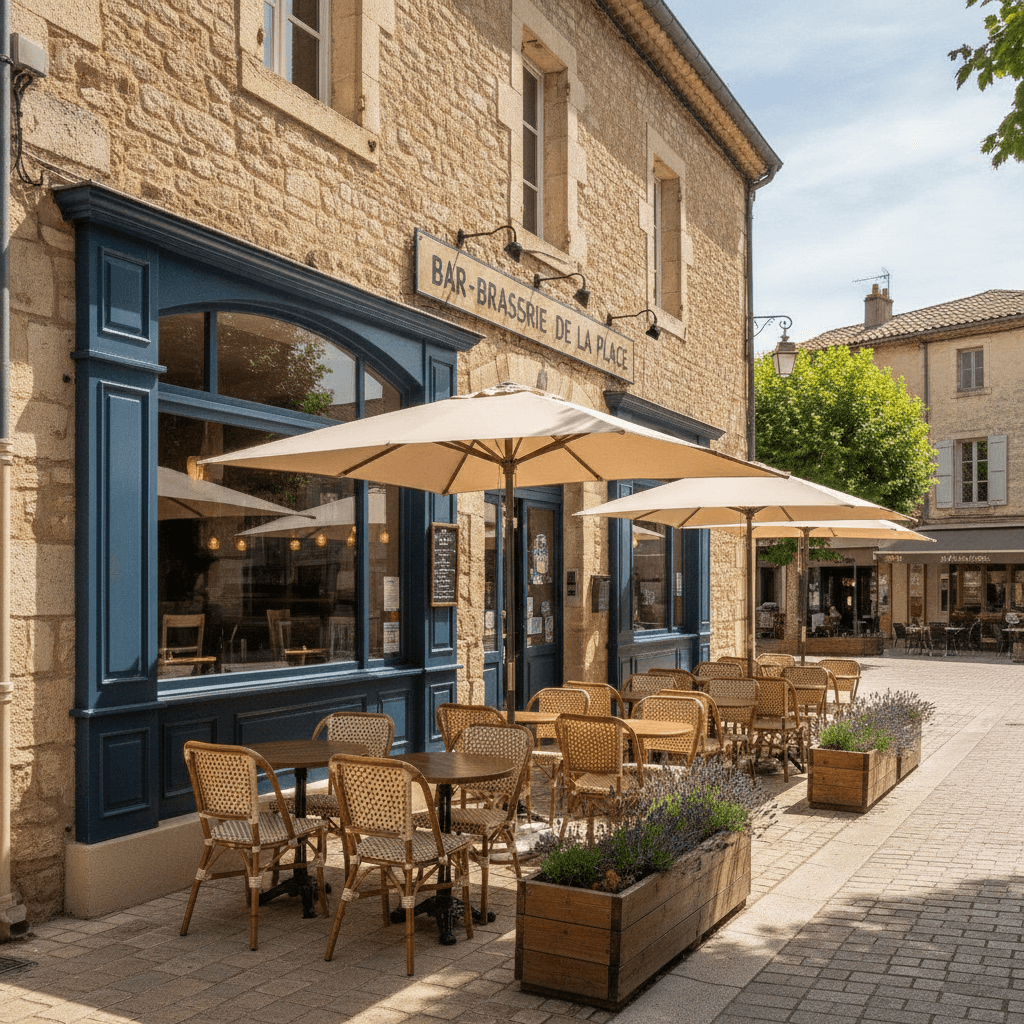 Bar-brasserie à Tulette : terrasse - cuisine équipée - Image 1