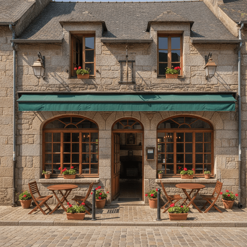 Restaurant 200m² à Locronan : terrasse - licence IV - Image 1