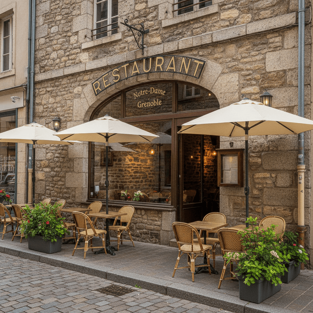 Restaurant 70m² à Grenoble : terrasse - licence IV - Image 1