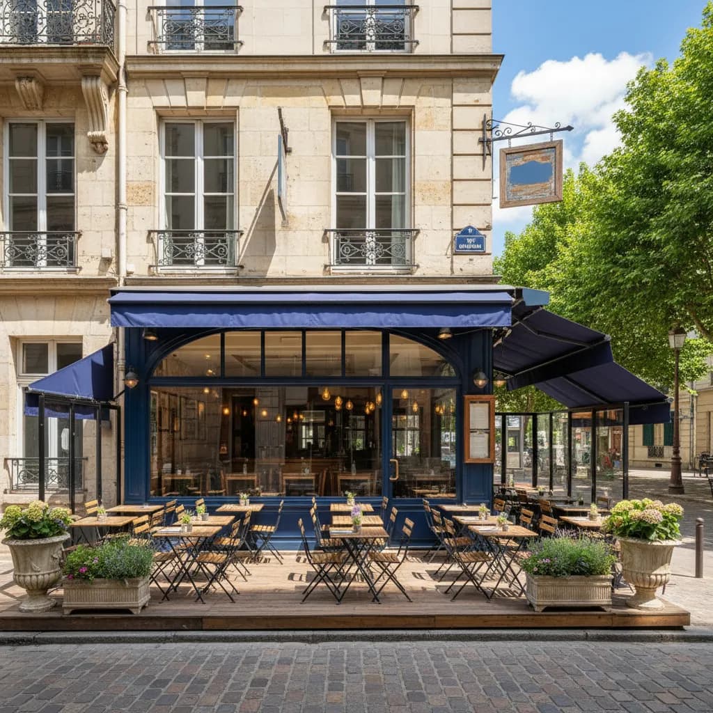 Restaurant à Nantes : terrasse - extraction - Image 1
